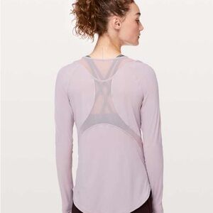 lululemon athletica Light Purple Long Sleeve Top